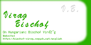 virag bischof business card